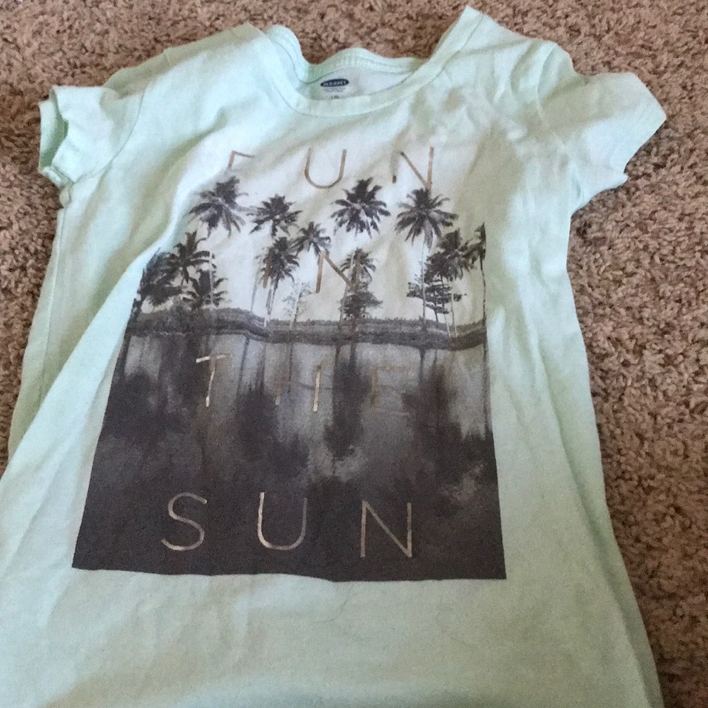 Blue and grey kid’s shirt